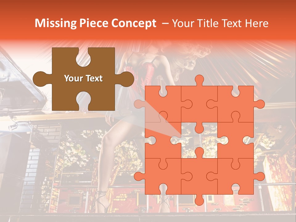 Lingerie Fashion Stripper PowerPoint Template