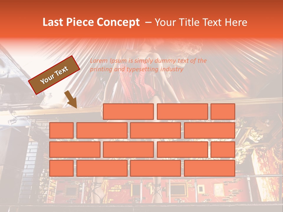 Lingerie Fashion Stripper PowerPoint Template