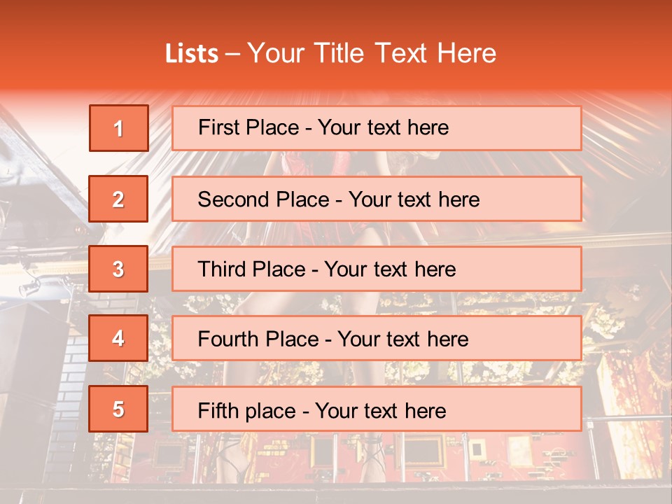Lingerie Fashion Stripper PowerPoint Template
