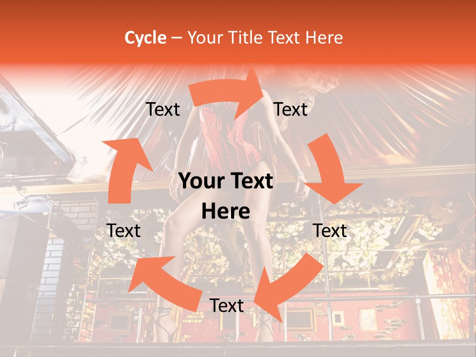 Lingerie Fashion Stripper PowerPoint Template