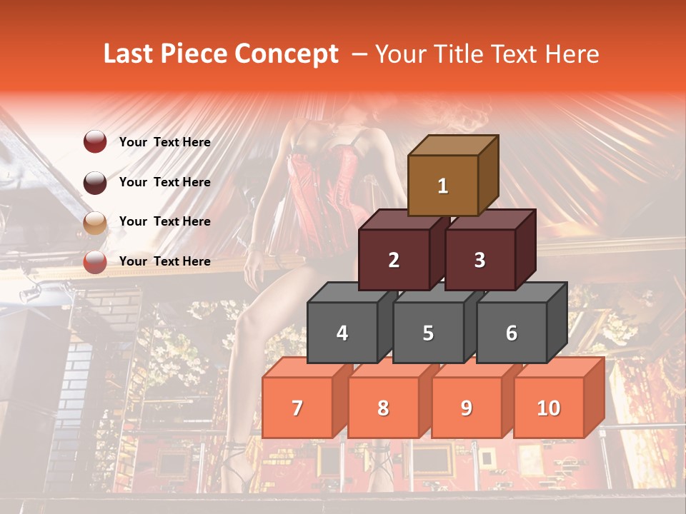 Lingerie Fashion Stripper PowerPoint Template