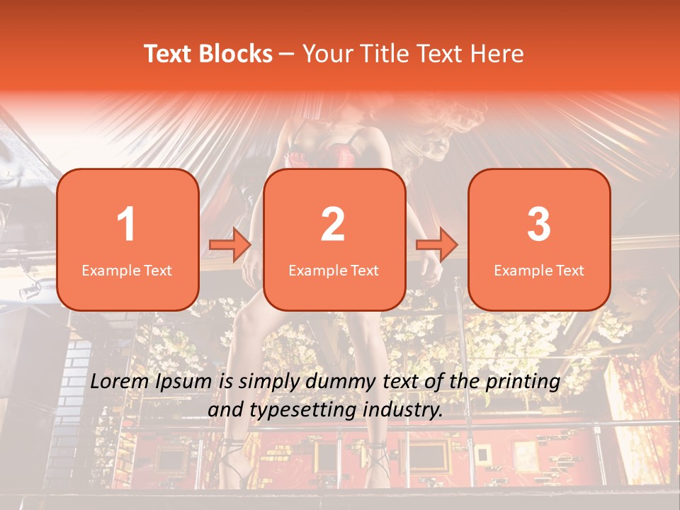 Lingerie Fashion Stripper PowerPoint Template