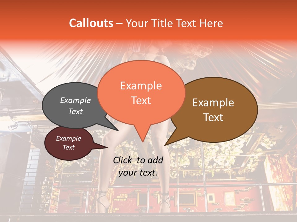 Lingerie Fashion Stripper PowerPoint Template