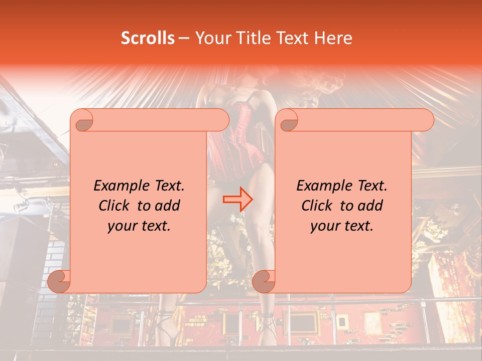 Lingerie Fashion Stripper PowerPoint Template