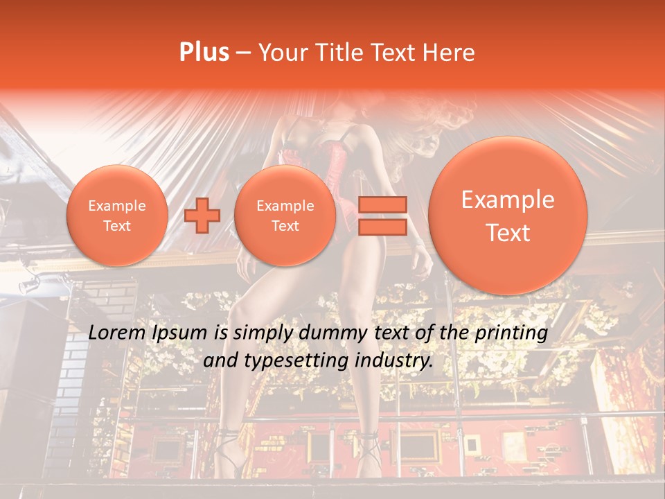Lingerie Fashion Stripper PowerPoint Template