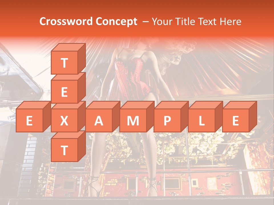 Lingerie Fashion Stripper PowerPoint Template