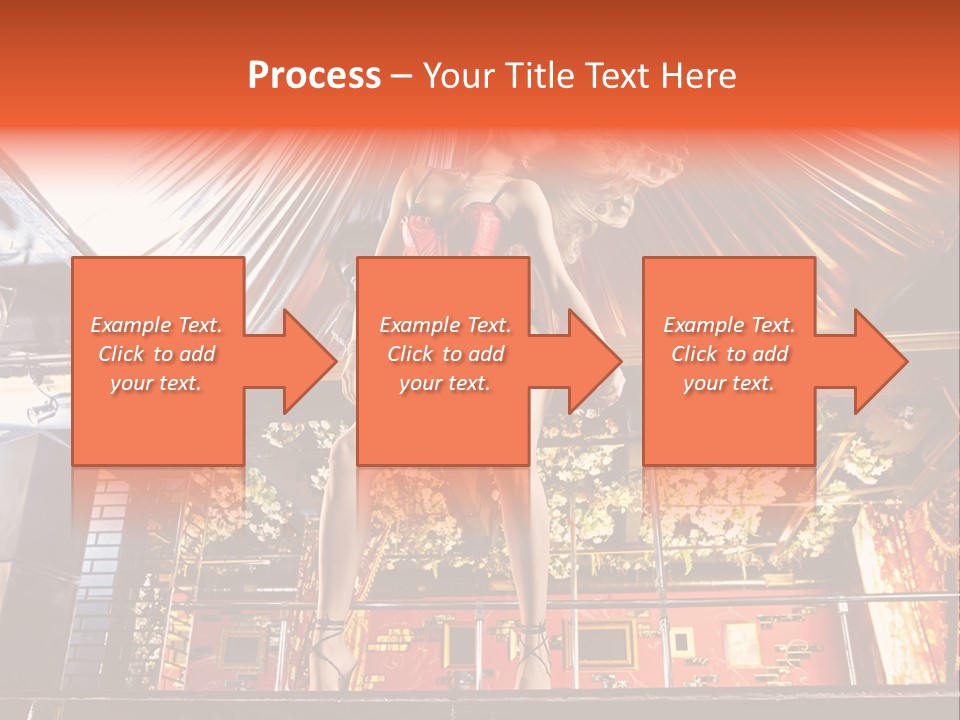 Lingerie Fashion Stripper PowerPoint Template