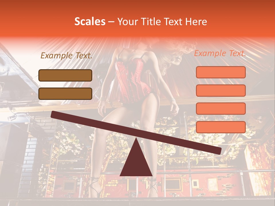 Lingerie Fashion Stripper PowerPoint Template