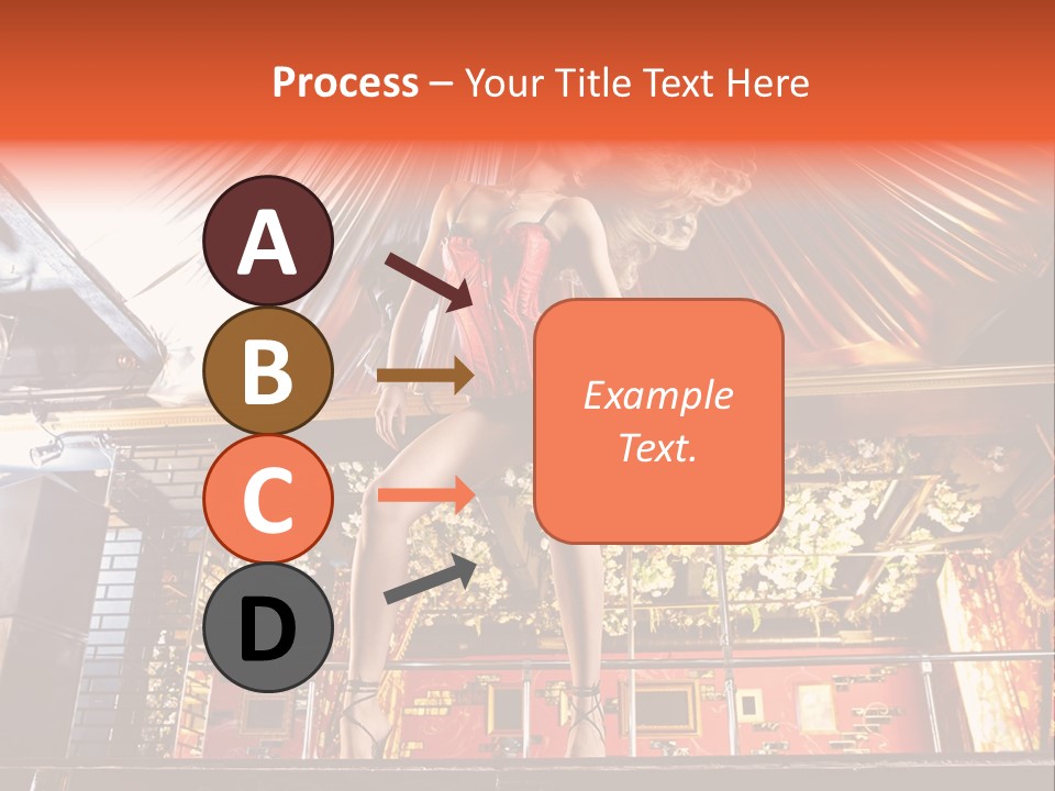 Lingerie Fashion Stripper PowerPoint Template