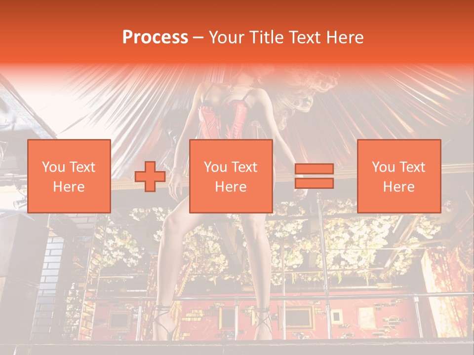 Lingerie Fashion Stripper PowerPoint Template