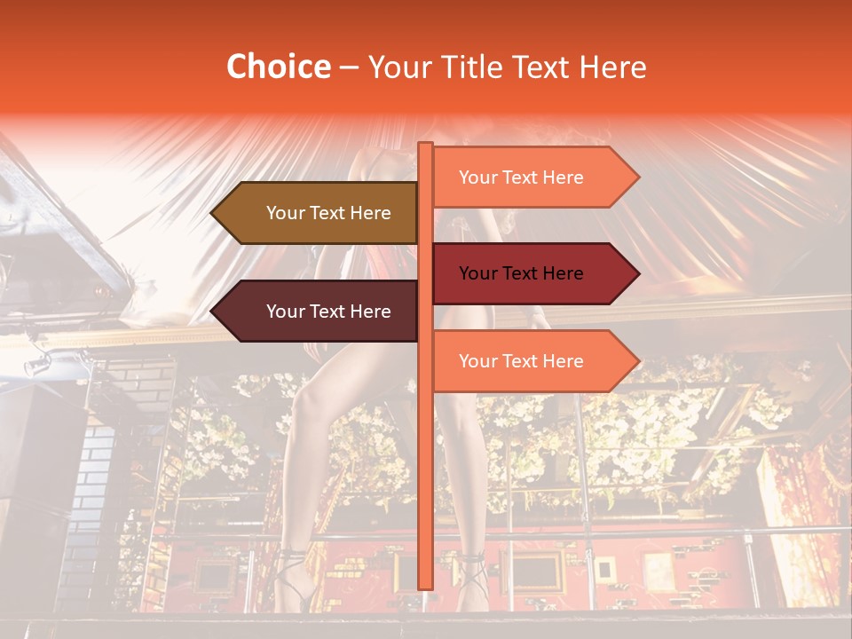 Lingerie Fashion Stripper PowerPoint Template