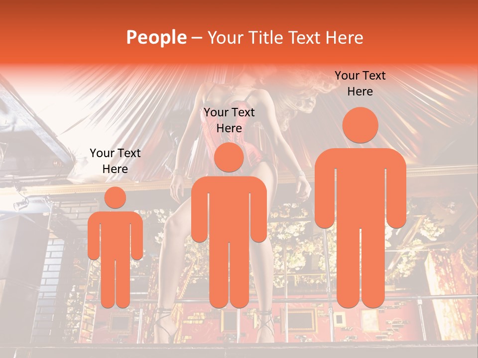 Lingerie Fashion Stripper PowerPoint Template