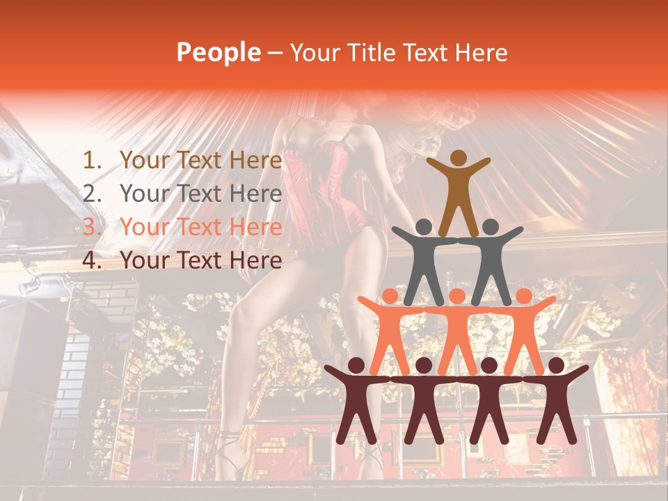 Lingerie Fashion Stripper PowerPoint Template