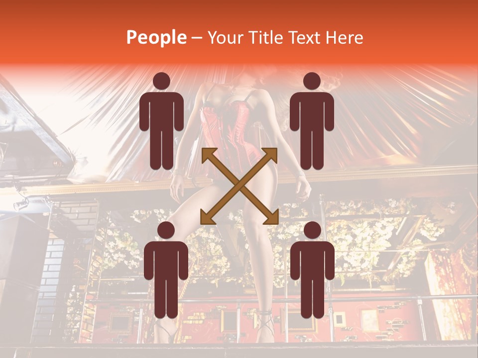 Lingerie Fashion Stripper PowerPoint Template