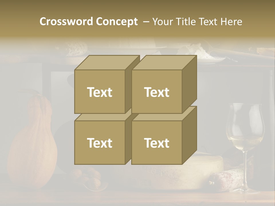 White Food Ricotta PowerPoint Template