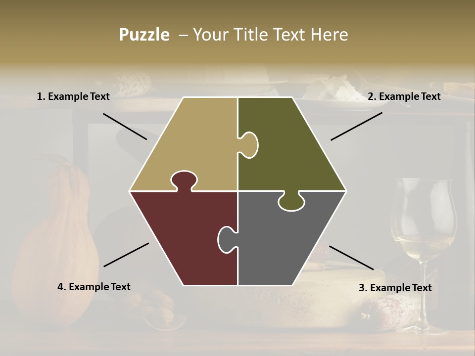 White Food Ricotta PowerPoint Template