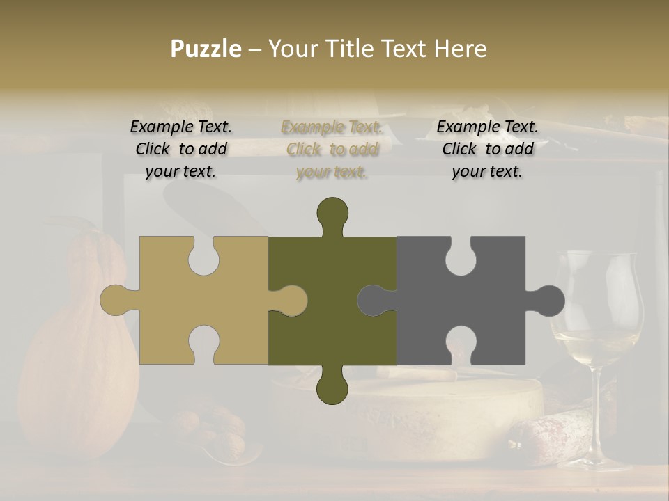 White Food Ricotta PowerPoint Template