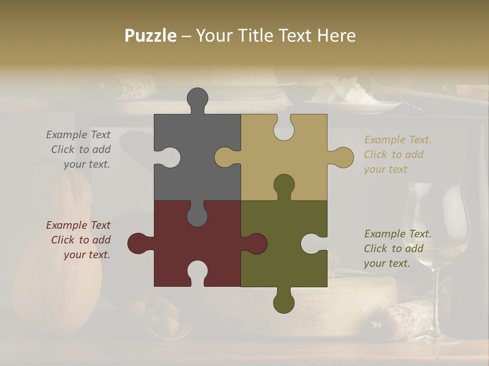 White Food Ricotta PowerPoint Template