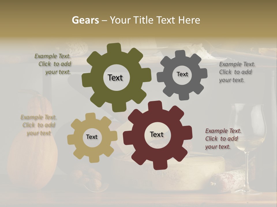 White Food Ricotta PowerPoint Template