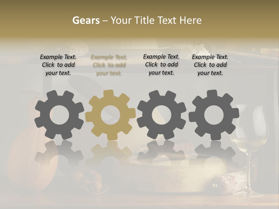 White Food Ricotta PowerPoint Template