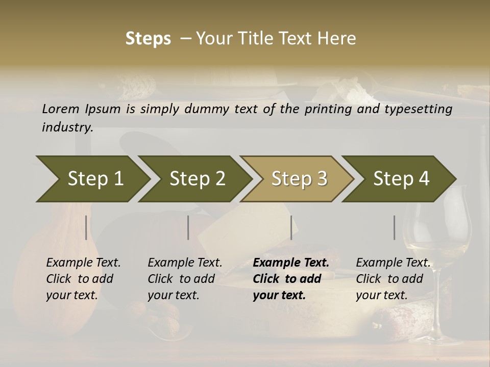 White Food Ricotta PowerPoint Template