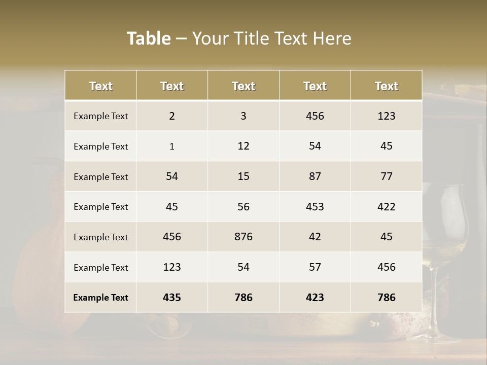 White Food Ricotta PowerPoint Template