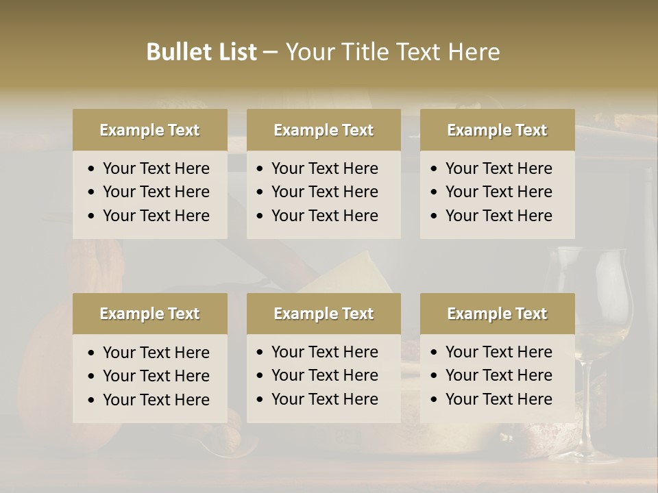 White Food Ricotta PowerPoint Template