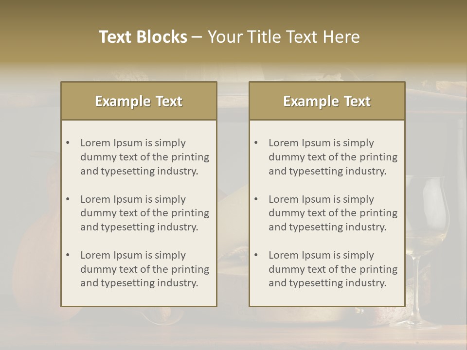 White Food Ricotta PowerPoint Template
