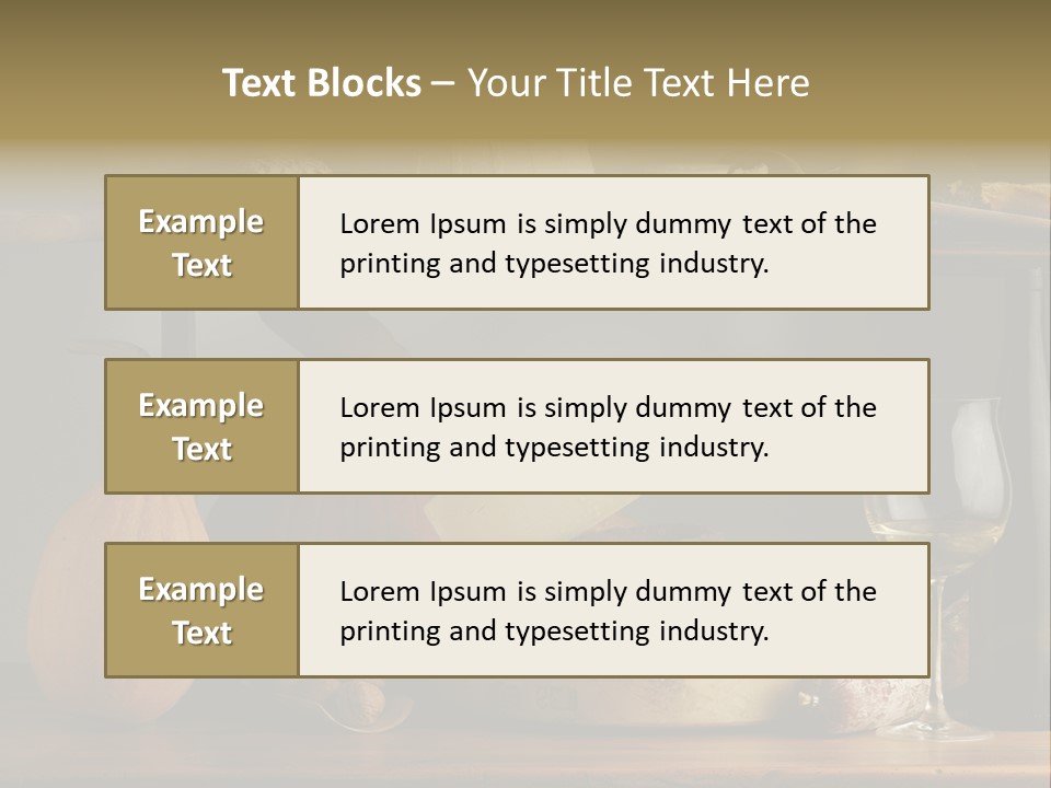 White Food Ricotta PowerPoint Template