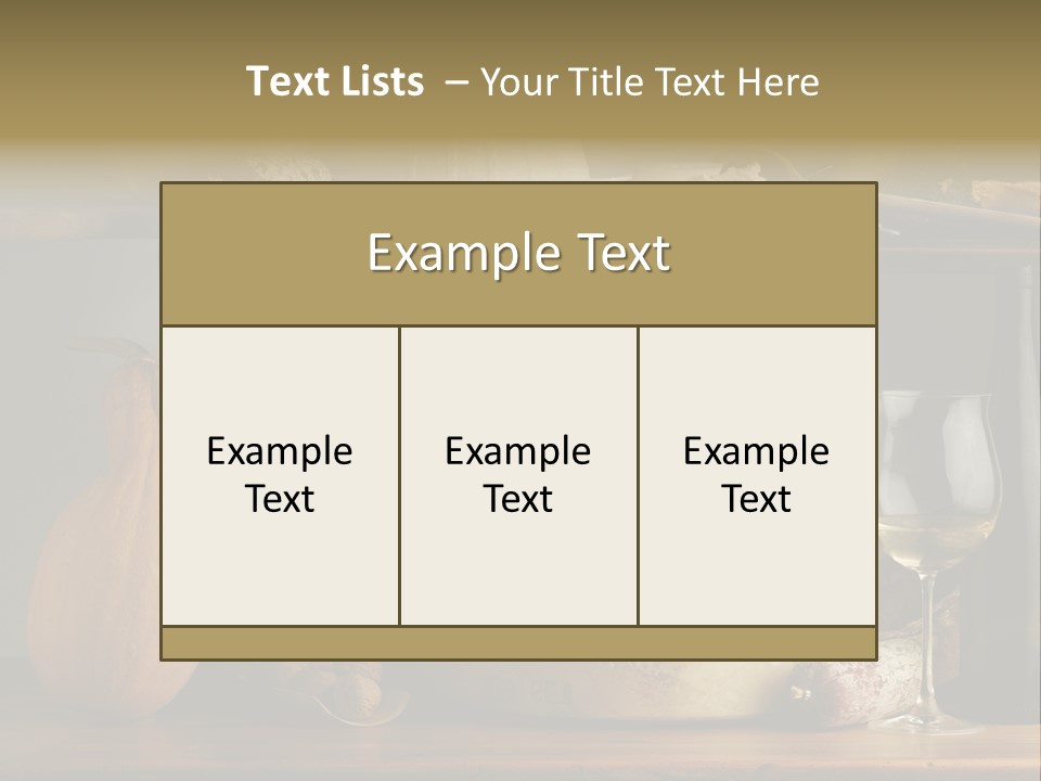 White Food Ricotta PowerPoint Template