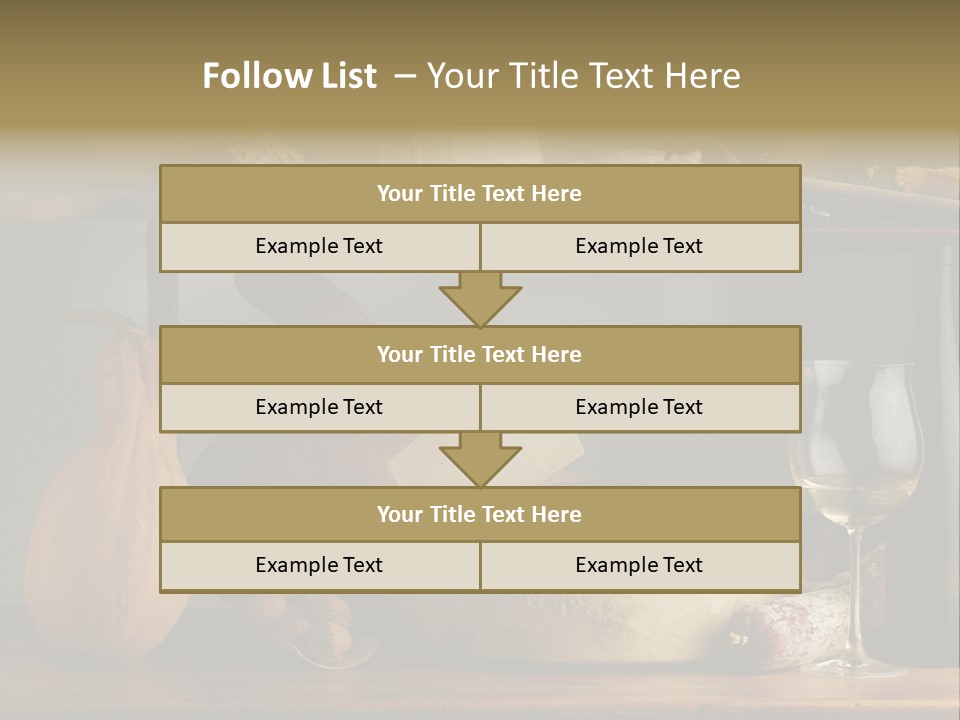 White Food Ricotta PowerPoint Template