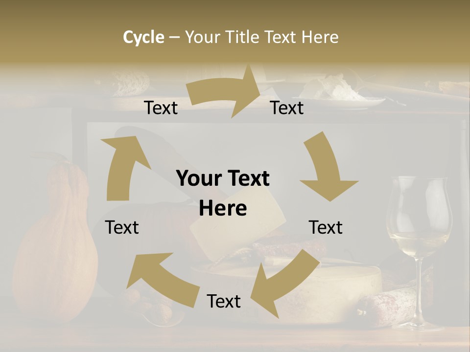 White Food Ricotta PowerPoint Template