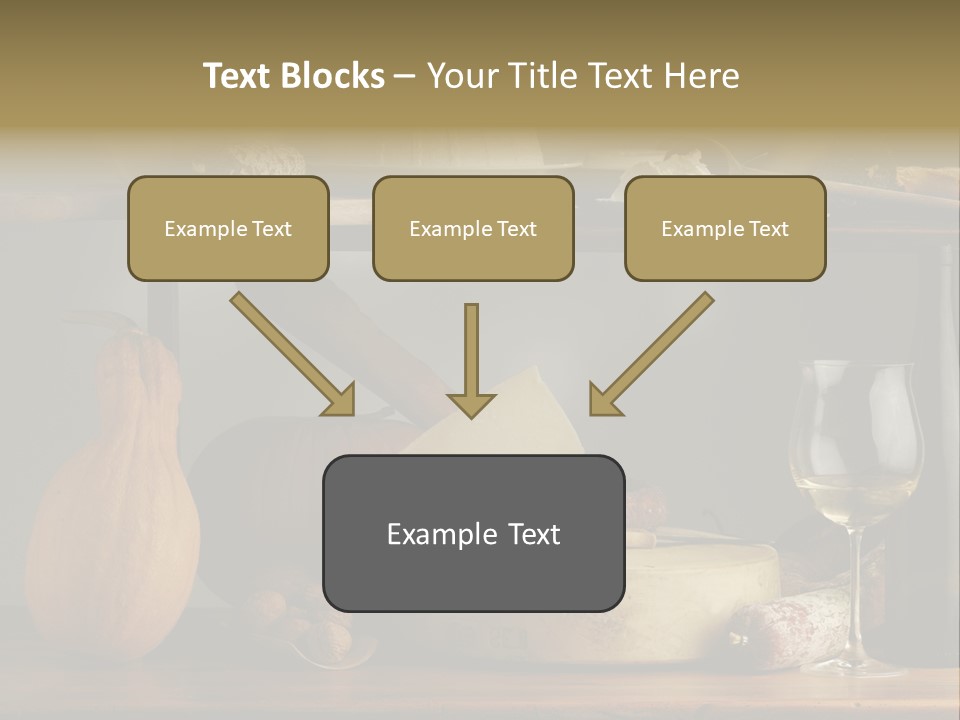 White Food Ricotta PowerPoint Template