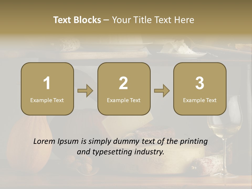 White Food Ricotta PowerPoint Template