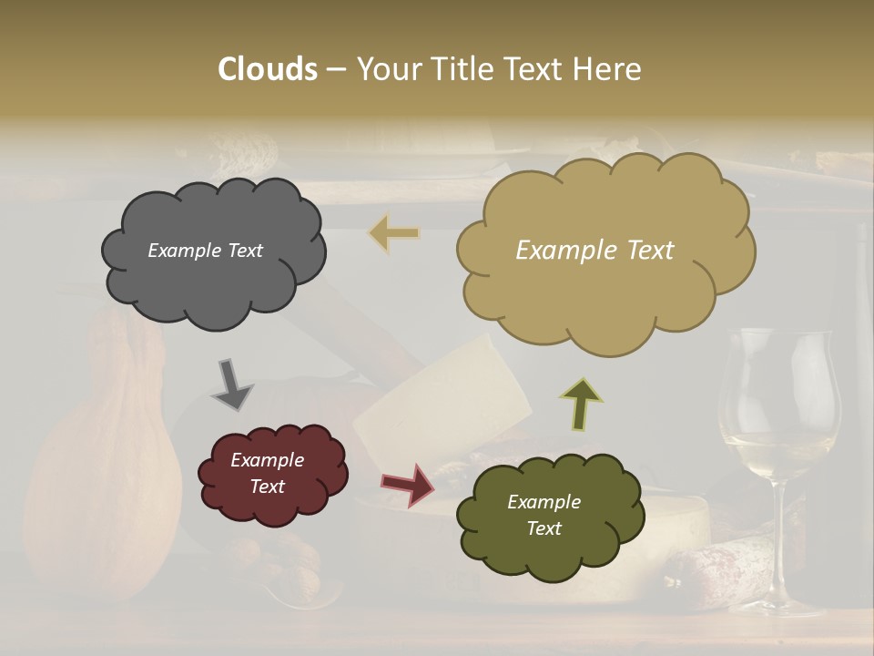 White Food Ricotta PowerPoint Template