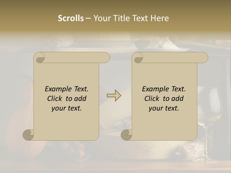 White Food Ricotta PowerPoint Template