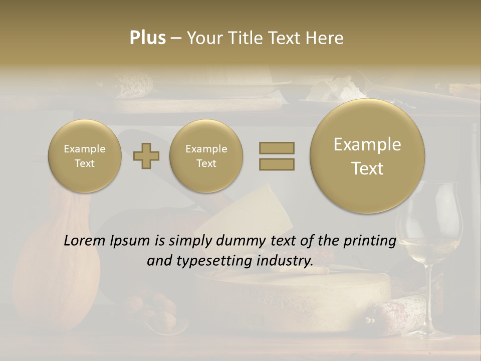 White Food Ricotta PowerPoint Template