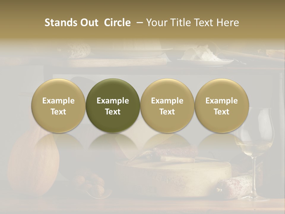 White Food Ricotta PowerPoint Template