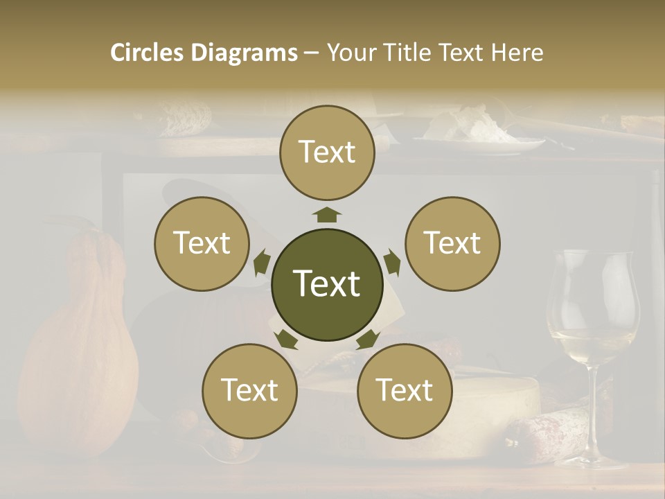 White Food Ricotta PowerPoint Template