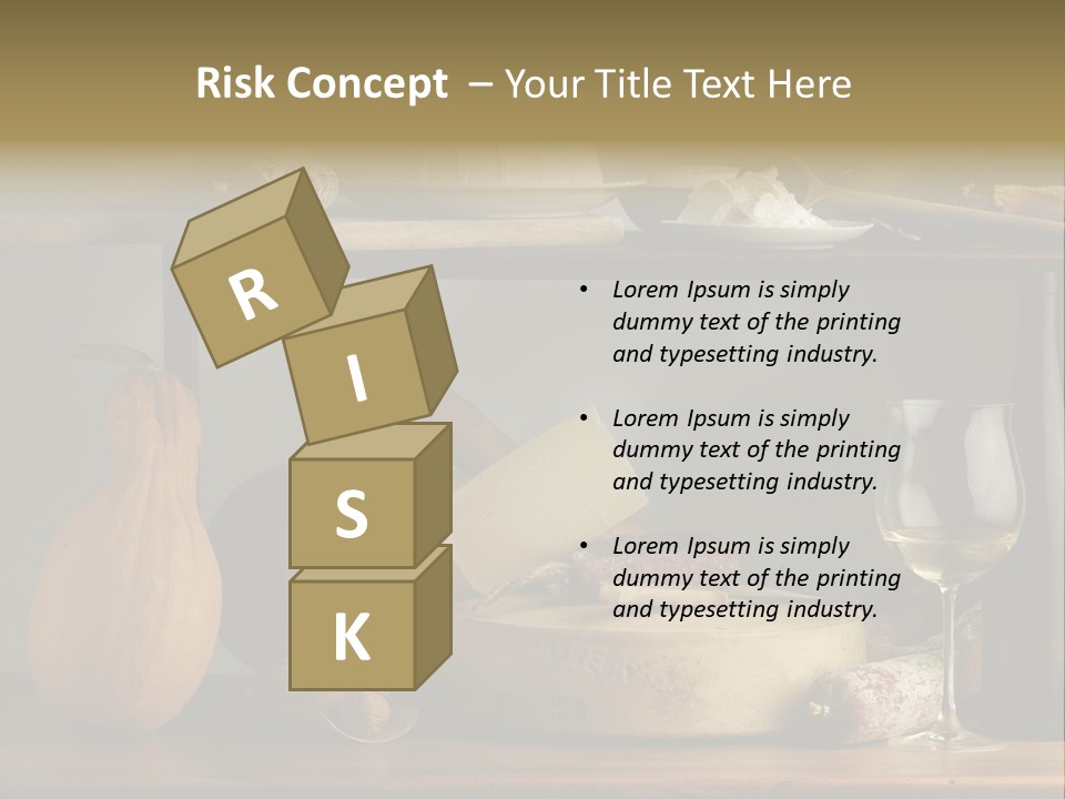 White Food Ricotta PowerPoint Template