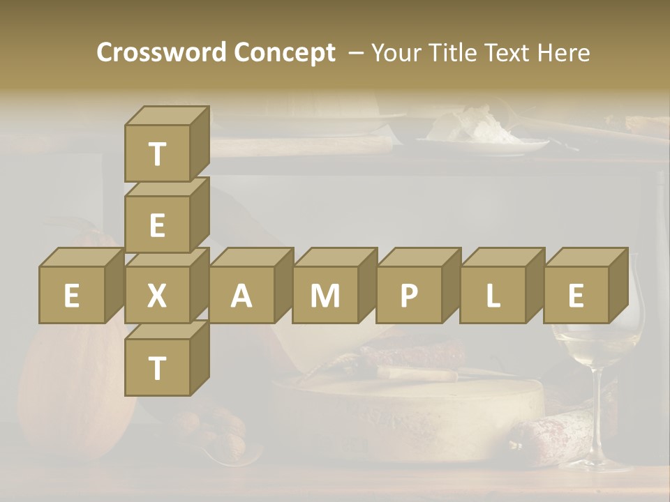 White Food Ricotta PowerPoint Template