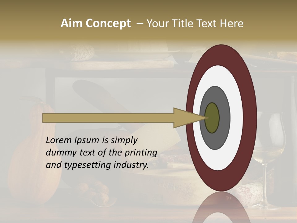 White Food Ricotta PowerPoint Template