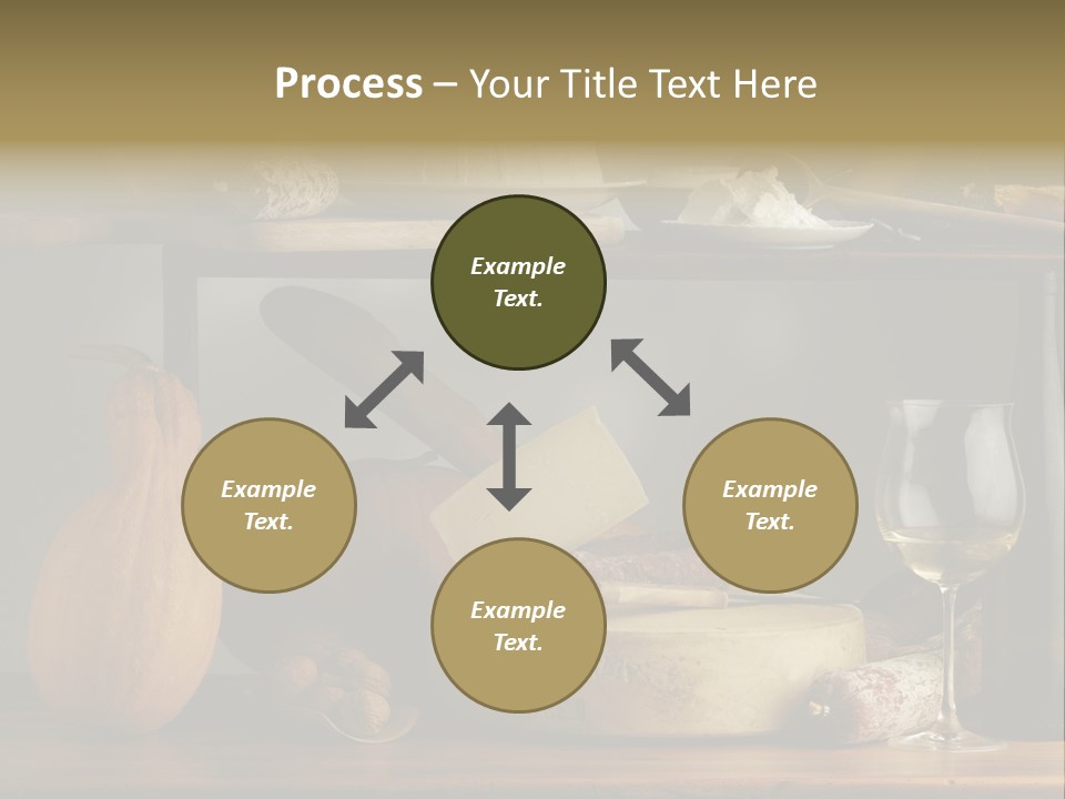 White Food Ricotta PowerPoint Template