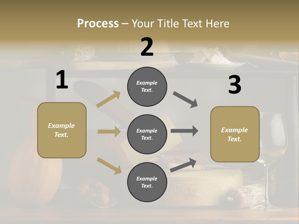White Food Ricotta PowerPoint Template