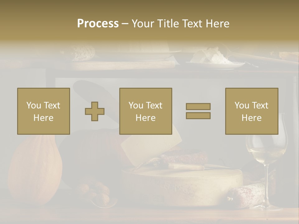 White Food Ricotta PowerPoint Template