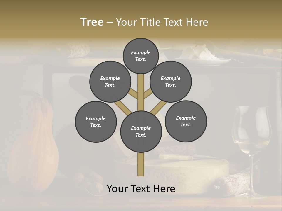 White Food Ricotta PowerPoint Template