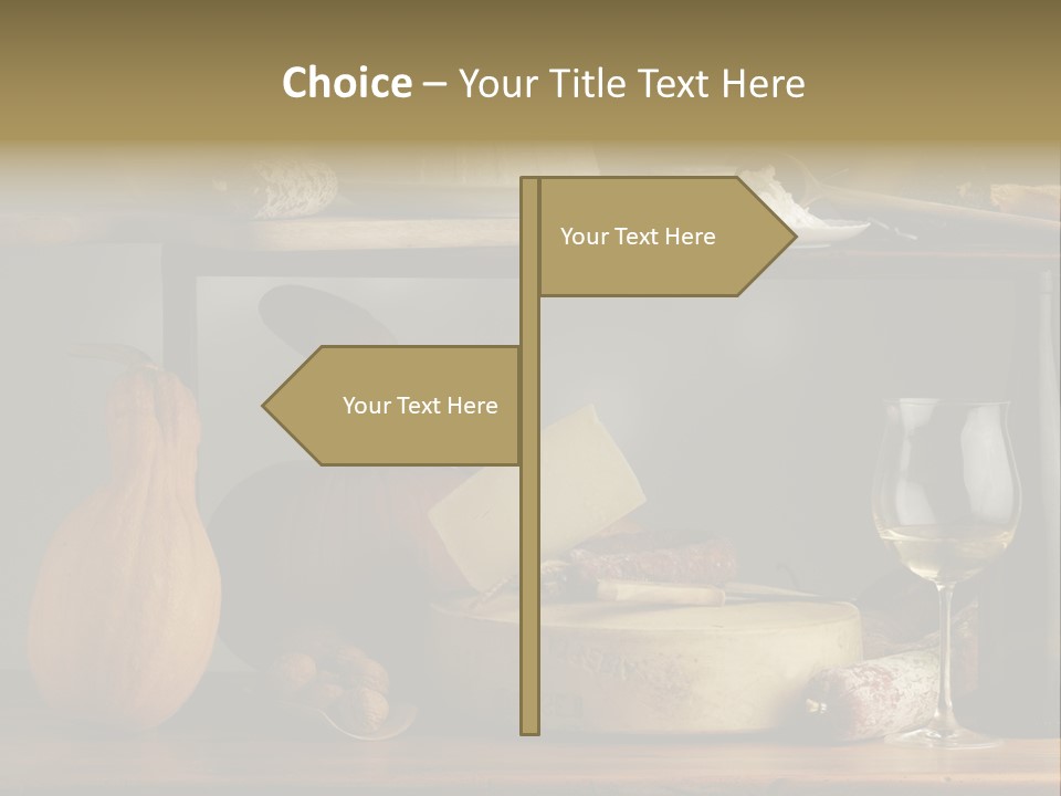 White Food Ricotta PowerPoint Template