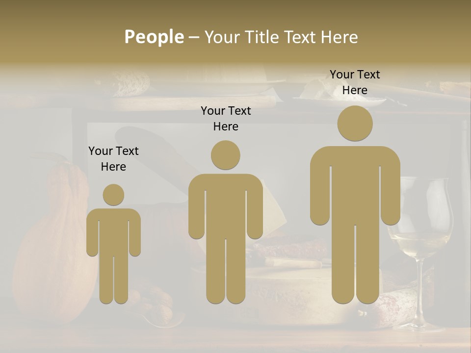 White Food Ricotta PowerPoint Template