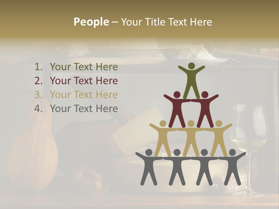 White Food Ricotta PowerPoint Template