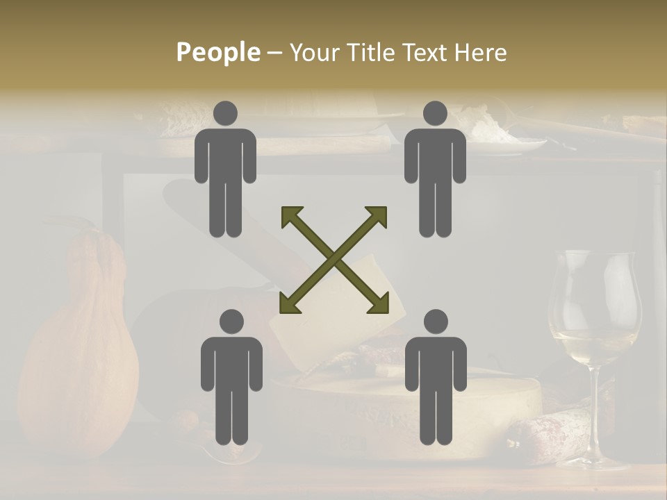 White Food Ricotta PowerPoint Template